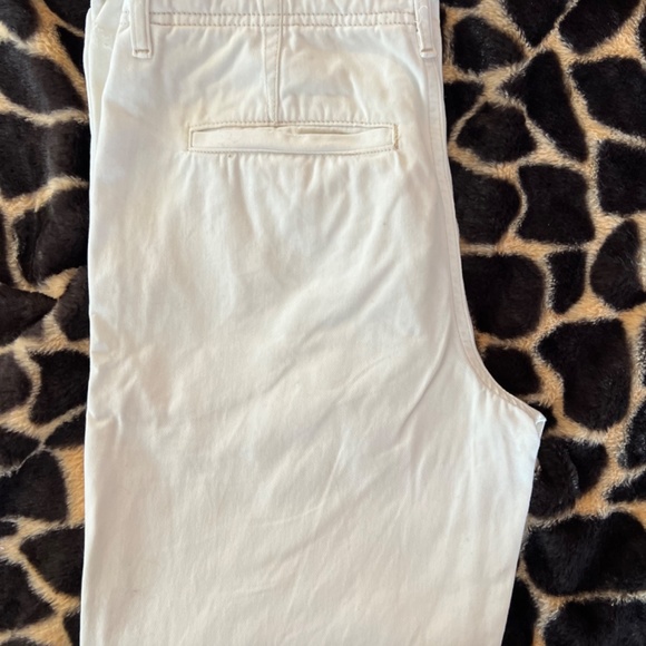 Free People Wide Leg Chino Pants 100% Cotton  SZ 4 Waist 28 Button Fly Relaxed - Picture 14 of 16